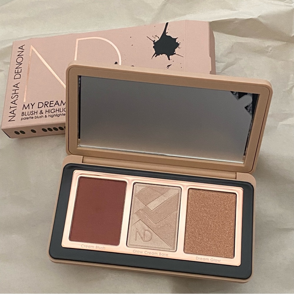 NATASHA DENONA My Dream Cheek Trio Blush Highlighter Cream Powder Glow - New